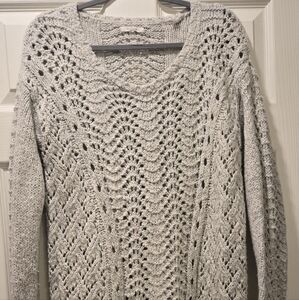 Womens Heavy White Sweater